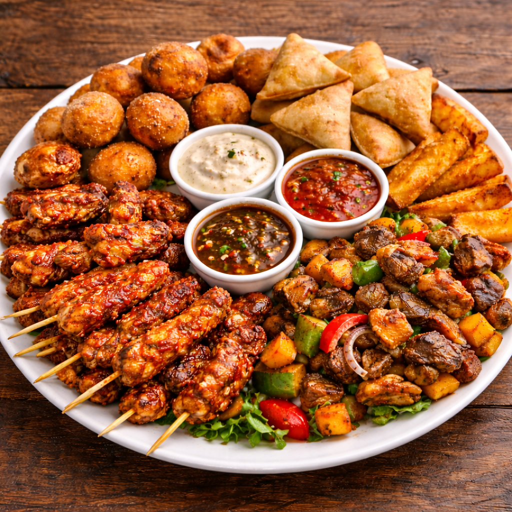 Nigerian small chops platter