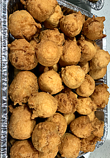 Tray of puff puff
